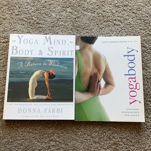 Yoga books -by Farhi and Lasater